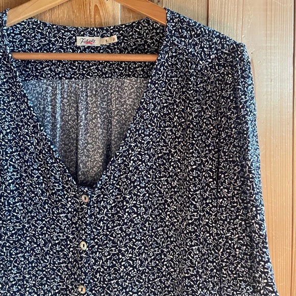 Faherty Orinda Floral Short Sleeve Mini Dress - Picture 2 of 8